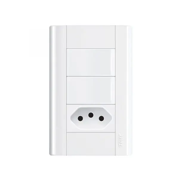 Interruptor Duplo e Tomada 2P+T 10A 1441 Modulare Fame ⋆ Mendez